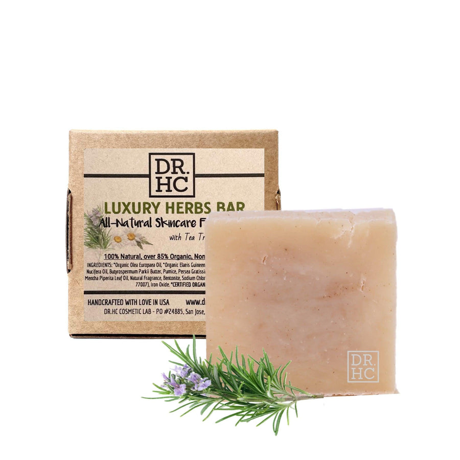 All-Natural Skincare Face Soap - Luxury Herbs Bar